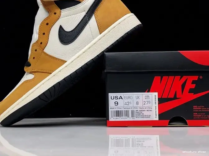 Rep Retro High Year Air 1 555088-700 OG the Rookie of Jordan 0612